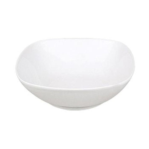 Turgla Porcelain Mimoza 8.25" x 8.25" x h:2.5" 36 oz. Square White Porcelain Bowl (Set of 6) (MMZ25KK00) - iFoodservice Online