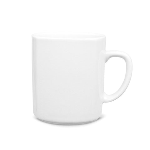 Turgla Porcelain Mimoza dia.3" h:3.5" 10 oz. Round White Porcelain Mug (Set of 12) (MRS01MG00) - iFoodservice Online