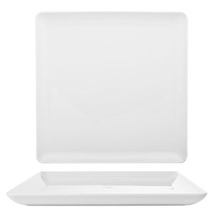 Turgla Porcelain Santa Monica 6" x 6" Square White Porcelain Plate (Set of 12) (SNO15DU00) - iFoodservice Online