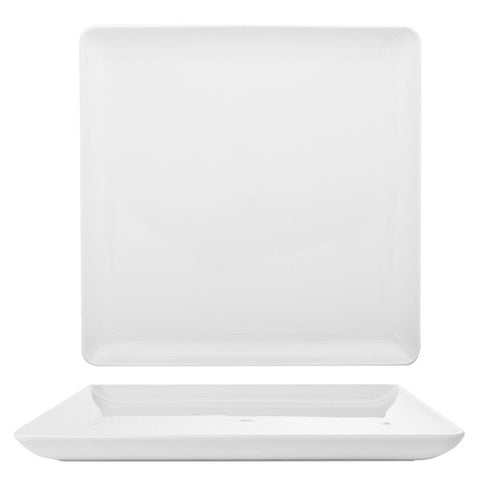 Turgla Porcelain Santa Monica 6" x 6" Square White Porcelain Plate (Set of 12) (SNO15DU00) - iFoodservice Online
