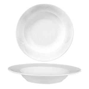 Turgla Porcelain Saturn dia.11.75" h:2" 22 oz. Round White Porcelain Bowl (Set of 6) (STR30CK00) - iFoodservice Online