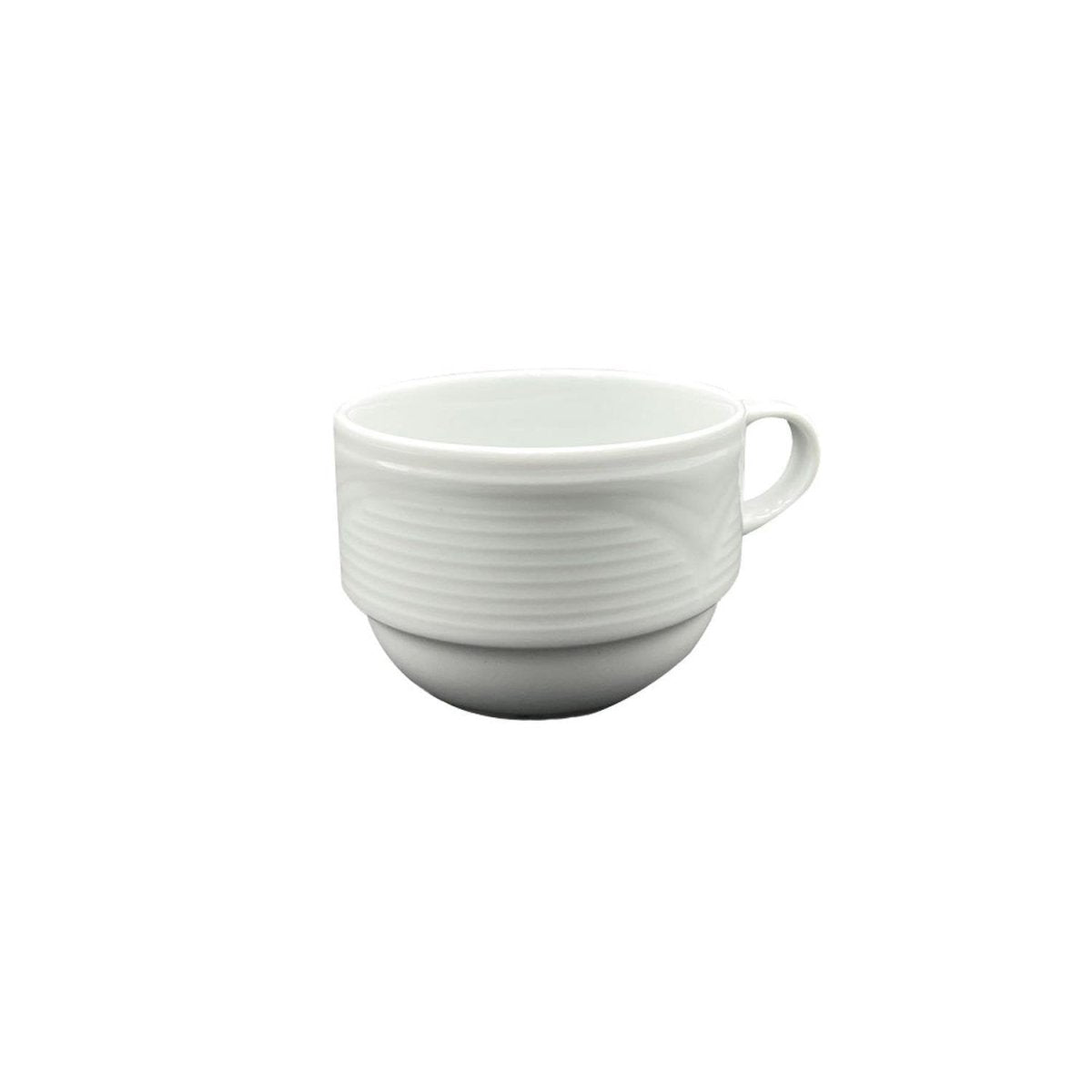 Turgla Porcelain Saturn dia.3.25" h:2.25" 7 oz. Round White Porcelain Cup (Set of 12) (STR01CF00) - iFoodservice Online