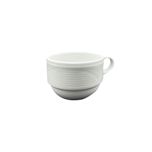 Turgla Porcelain Saturn dia.3.25" h:2.25" 7 oz. Round White Porcelain Cup (Set of 12) (STR01CF00) - iFoodservice Online