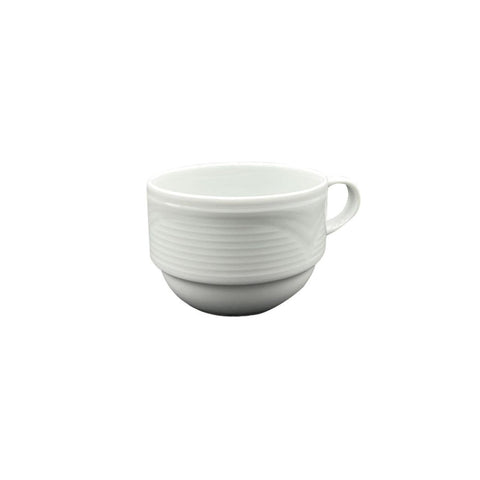 Turgla Porcelain Saturn dia.3.25" h:2.25" 7 oz. Round White Porcelain Cup (Set of 12) (STR01CF00) - iFoodservice Online