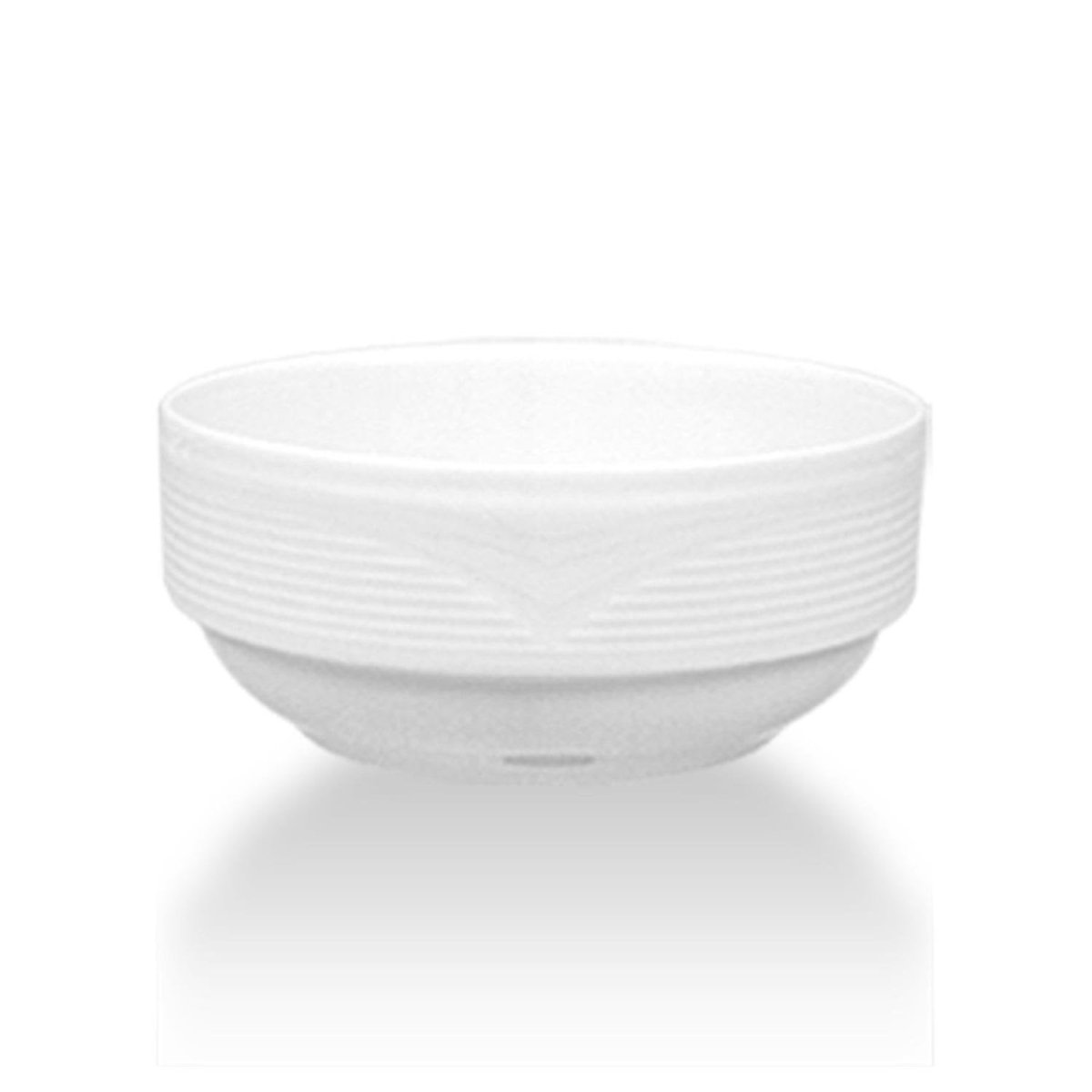 Turgla Porcelain Saturn dia.4.75" h:2" 13 oz. Round White Porcelain Bowl (Set of 12) (STR12JK00) - iFoodservice Online