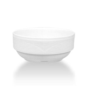 Turgla Porcelain Saturn dia.4.75" h:2" 13 oz. Round White Porcelain Bowl (Set of 12) (STR12JK00) - iFoodservice Online