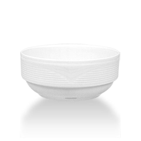 Turgla Porcelain Saturn dia.4.75" h:2" 13 oz. Round White Porcelain Bowl (Set of 12) (STR12JK00) - iFoodservice Online