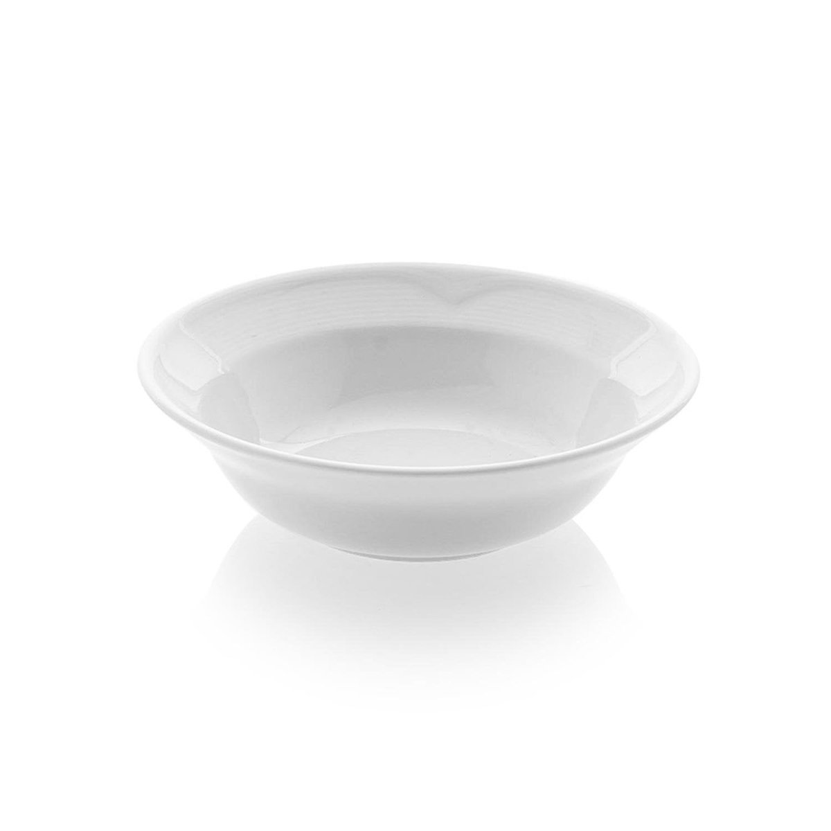 Turgla Porcelain Saturn dia.6" h:1.5" 12 oz. Round White Porcelain Bowl (Set of 12) (STR15KK00) - iFoodservice Online