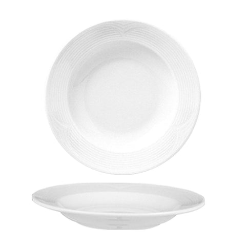 Turgla Porcelain Saturn dia.8.5" h:1.25" 8 oz. Round White Porcelain Bowl (Set of 12) (STR22CK00) - iFoodservice Online