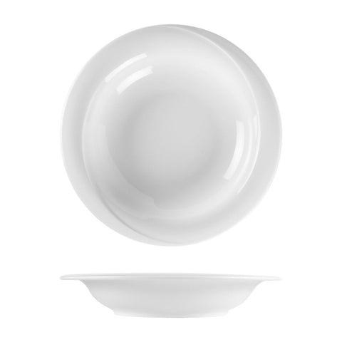 Turgla Porcelain X - tanbul dia.11.75" h:2" 37 oz. Round White Porcelain Bowl (Set of 6) (XT30CK00) - iFoodservice Online