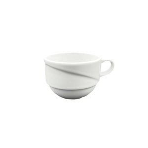 Turgla Porcelain X - tanbul dia.3.5" h:2.5" 7 oz. Round White Porcelain Cup (Set of 12) (XT01CF00) - iFoodservice Online