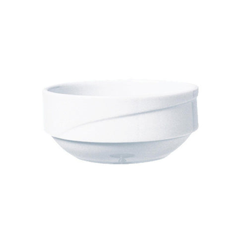 Turgla Porcelain X - tanbul dia.4" h:1.75" 8 oz. Round White Porcelain Bowl (Set of 24) (XT10JK00) - iFoodservice Online