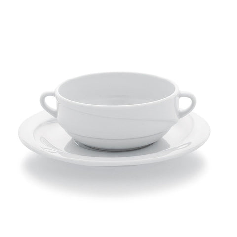 Turgla Porcelain X - tanbul dia.4.75" h:2" 13 oz. Round White Porcelain Bowl (Set of 12) (XT12KS00) - iFoodservice Online