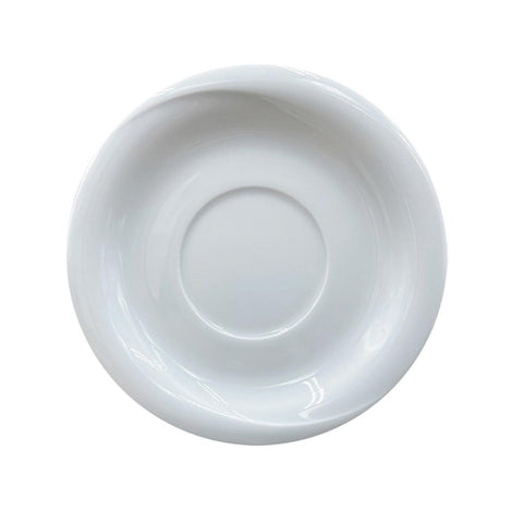 Turgla Porcelain X - tanbul dia.5.75" Round White Porcelain Saucer (Set of 12) (XT01CT00) - iFoodservice Online
