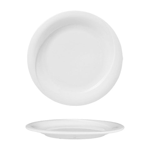 Turgla Porcelain X - tanbul dia.8.25" Round White Porcelain Plate (Set of 12) (XT21DU00) - iFoodservice Online