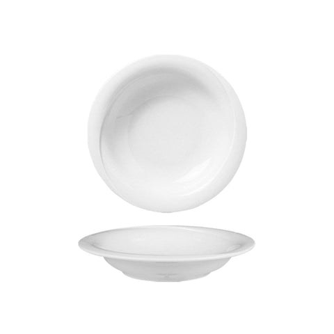 Turgla Porcelain X - tanbul dia.8.5" h:1.25" 15 oz. Round White Porcelain Bowl (Set of 12) (XT22CK00) - iFoodservice Online