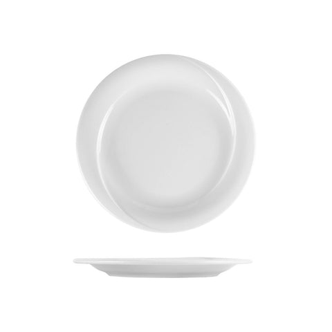 Turgla Porcelain X - tanbul dia.9.75" Round White Porcelain Plate (Set of 12) (XT25DU00) - iFoodservice Online