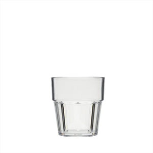Turgla Rubikap Casablanca dia.3.25" h:3.5" 8 oz. Round Clear Polycarbonate Tumbler (Set of 120) (R - CSBTMB250CLR) - iFoodservice Online