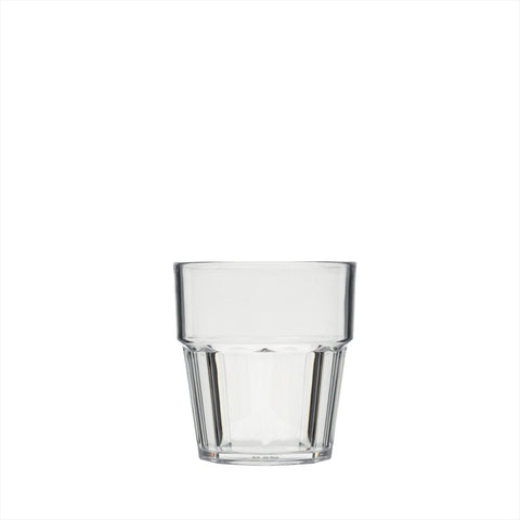 Turgla Rubikap Casablanca dia.3.25" h:3.5" 8 oz. Round Clear Polycarbonate Tumbler (Set of 120) (R - CSBTMB250CLR) - iFoodservice Online