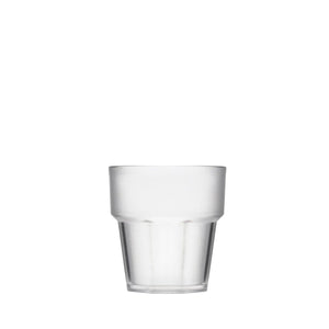 Turgla Rubikap Casablanca dia.3.25" h:3.5" 8 oz. Round Frosted Polycarbonate Tumbler (Set of 120) (R - CSBTMB250FRS) - iFoodservice Online