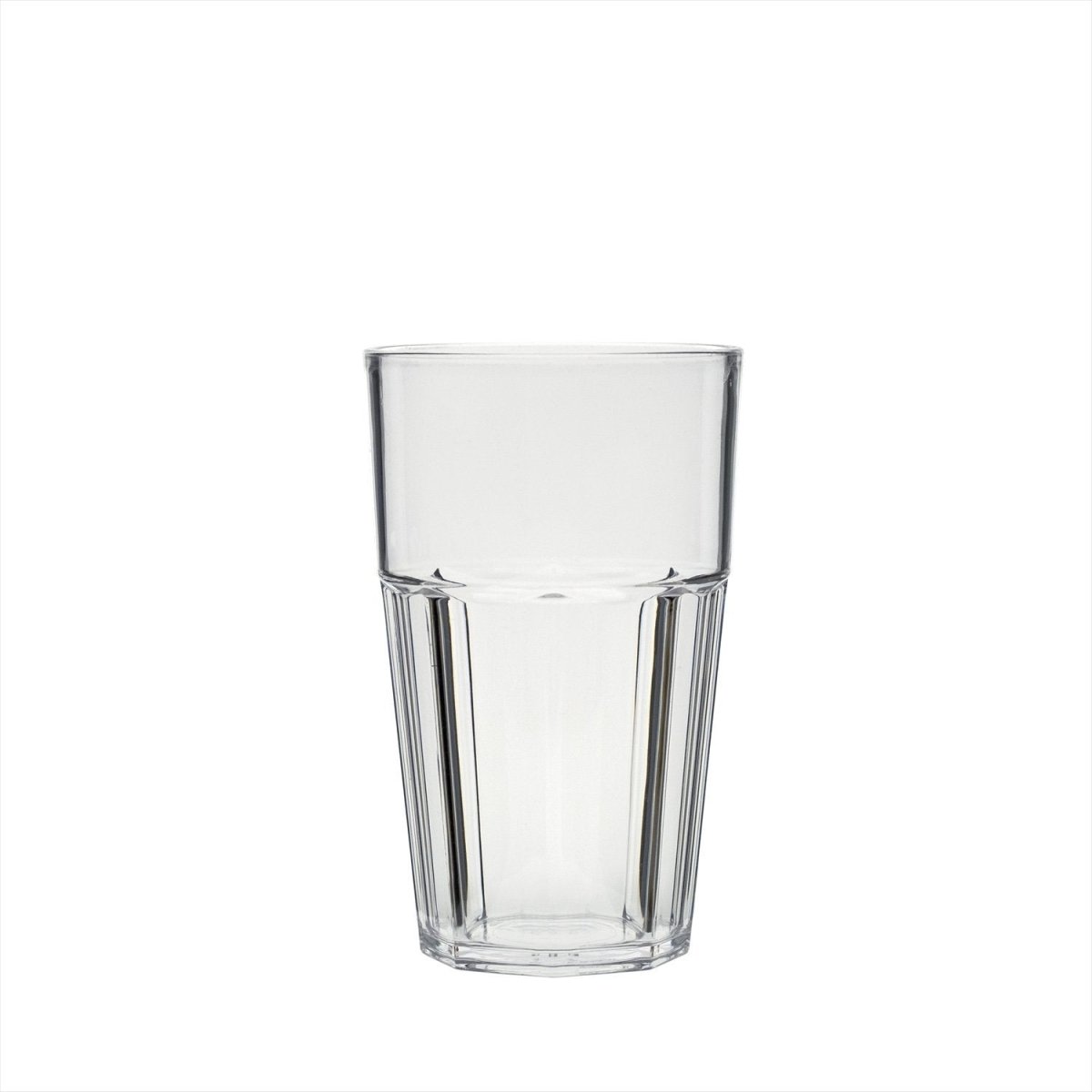 Turgla Rubikap Casablanca dia.3.25" h:5.25" 14 oz. Round Clear Polycarbonate Tumbler (Set of 80) (R - CSBTMB400CLR) - iFoodservice Online