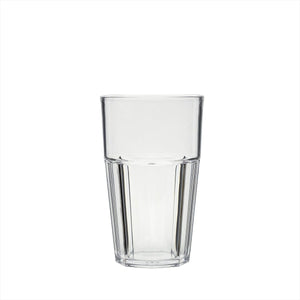 Turgla Rubikap Casablanca dia.3.25" h:5.25" 14 oz. Round Clear Polycarbonate Tumbler (Set of 80) (R - CSBTMB400CLR) - iFoodservice Online
