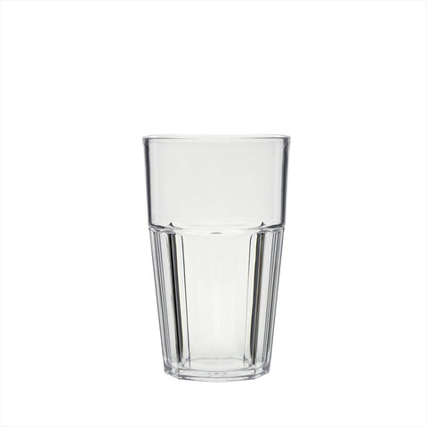 Turgla Rubikap Casablanca dia.3.25" h:5.25" 14 oz. Round Clear Polycarbonate Tumbler (Set of 80) (R - CSBTMB400CLR) - iFoodservice Online