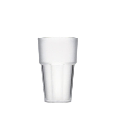 Turgla Rubikap Casablanca dia.3.25" h:5.25" 14 oz. Round Frosted Polycarbonate Tumbler (Set of 80) (R - CSBTMB400FRS) - iFoodservice Online
