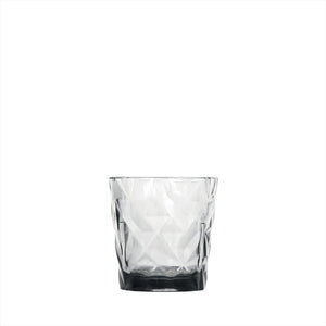 Turgla Rubikap Prism dia.3.5" h:3.5" 10 oz. Round Charcoal Polycarbonate Rocks/Old Fashioned (Set of 36) (R - PRSRCK250CHR) - iFoodservice Online