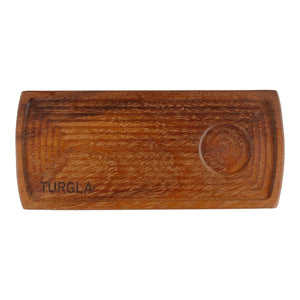 Turgla Wood 13.75" x 6" Rectangular Brown Wood Serving, Set of 1 (TRG02RCB) - iFoodservice Online