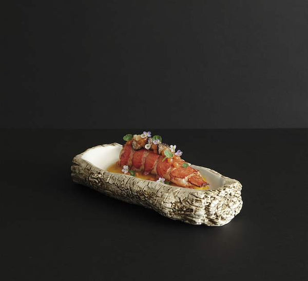 Viejo Valle Cedar Bowl Rectangular Cedar 9.84x4.33x1.97 in - P997126 - iFoodservice Online