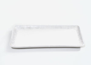 Zafferano Graffito Rectangular Tray - White - iFoodservice Online