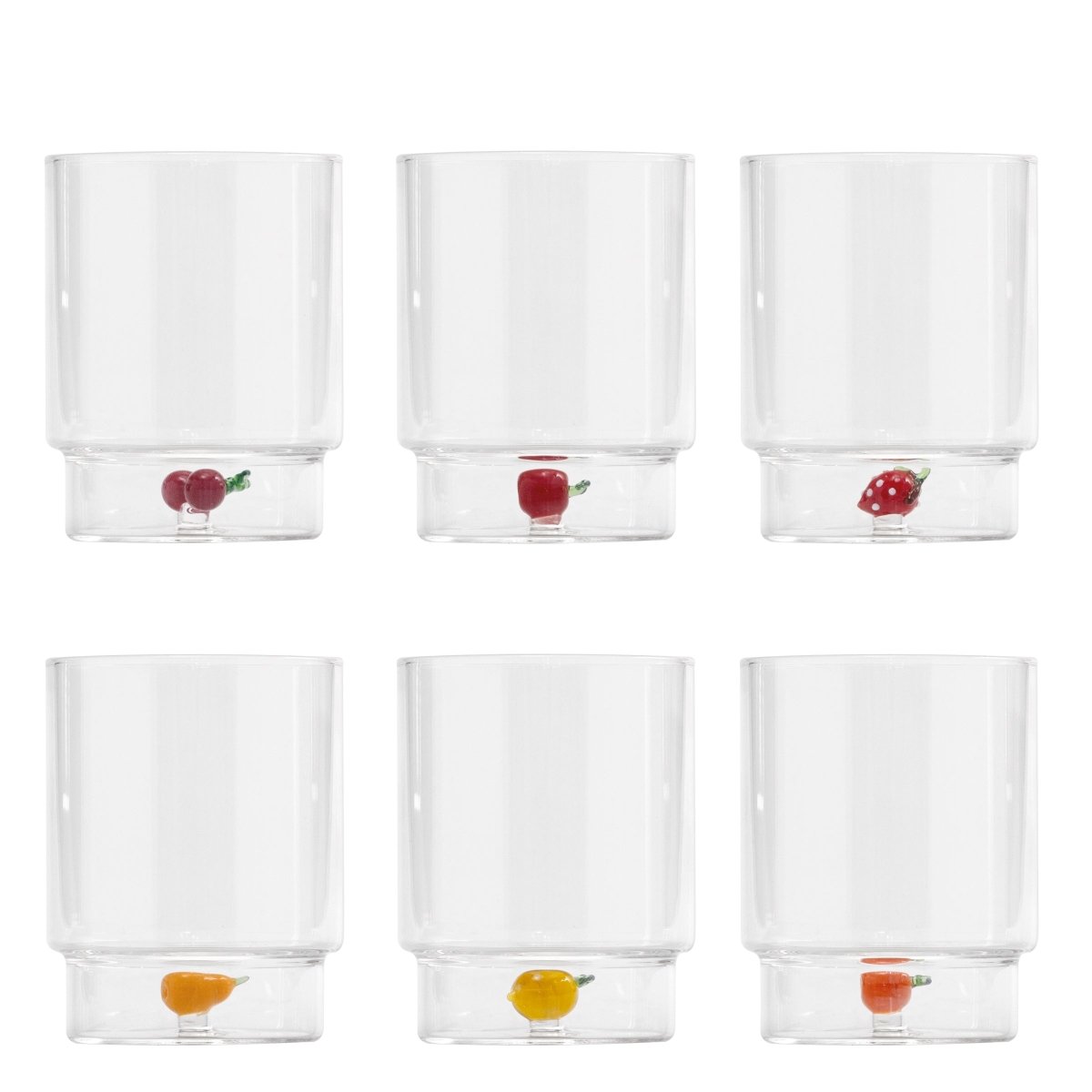 Zafferano Teca Frutta Tumbler - Assorted Fruits - iFoodservice Online