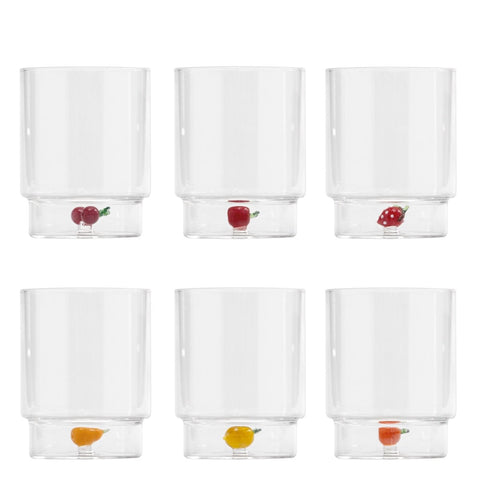 Zafferano Teca Frutta Tumbler - Assorted Fruits - iFoodservice Online