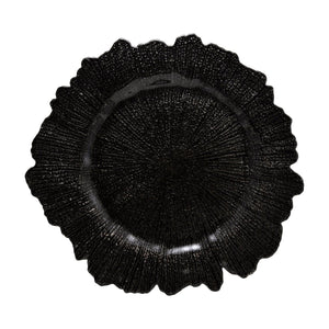 10 Strawberry Street Chargers, Black Glass Charger (12/Case) SPB340 - iFoodservice Online