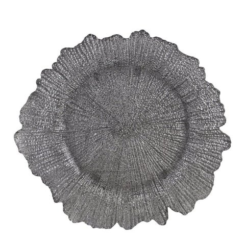 10 Strawberry Street Chargers, Silver Glass Charger (12/Case) SPS340 - iFoodservice Online