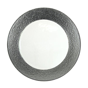 10 Strawberry Street Chargers, Silver Rim Glass Charger (12/Case) HAL - SLV340 - iFoodservice Online