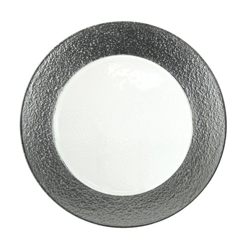10 Strawberry Street Chargers, Silver Rim Glass Charger (12/Case) HAL - SLV340 - iFoodservice Online