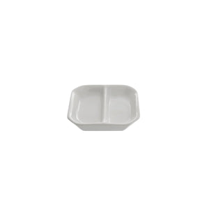 10 Strawberry Street Whittier Collection, Divided Sauce Dish (24/Case) WTR - 3DIV - iFoodservice Online