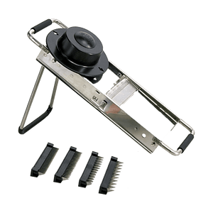 Browne Foodservice Chef Mandoline Vegatable Slicer with 4 Blades & Stand (5715000) - iFoodservice Online