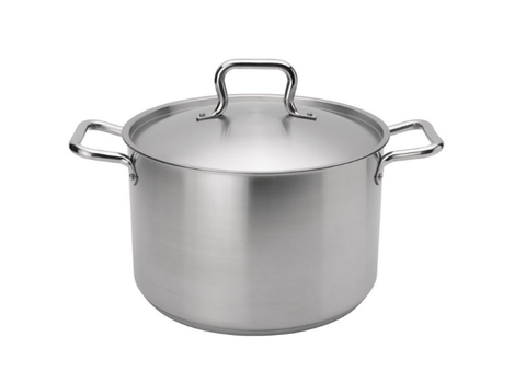 Browne Foodservice Elements Stock Pot 12qt/11.25 With Cover Stainless Steel (5733912) - iFoodservice Online