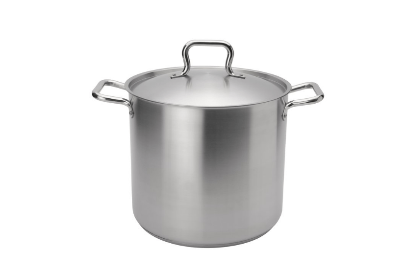 Browne Foodservice Elements Stock Pot 16qt/15.l With Cover Stainless Steel (5733916) - iFoodservice Online