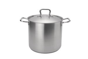 Browne Foodservice Elements Stock Pot 16qt/15.l With Cover Stainless Steel (5733916) - iFoodservice Online