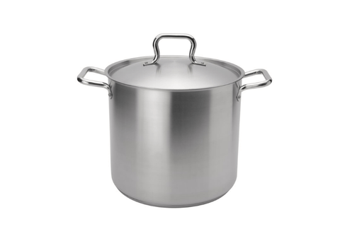 Browne Foodservice Elements Stock Pot 16qt/15.l With Cover Stainless Steel (5733916) - iFoodservice Online