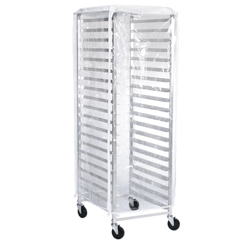 Browne Foodservice Rack Cover Economy End Load 23x 28x62" Clear (57913400) - iFoodservice Online
