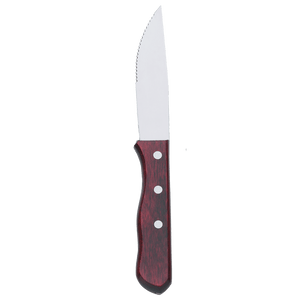 Browne Foodservice Steak Knife 10" Jumbo Stainless Steel With Pakkawood Handle & Pointed Blade (574341) - iFoodservice Online
