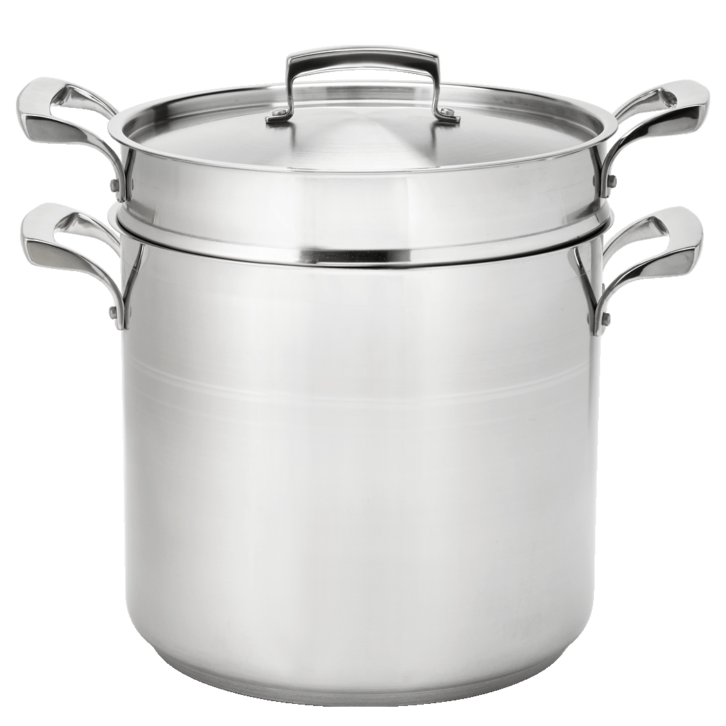 Browne Foodservice THERMALLOY 20qt Stainless Steel Double Boiler (3 Piece Set) (5724080) - iFoodservice Online