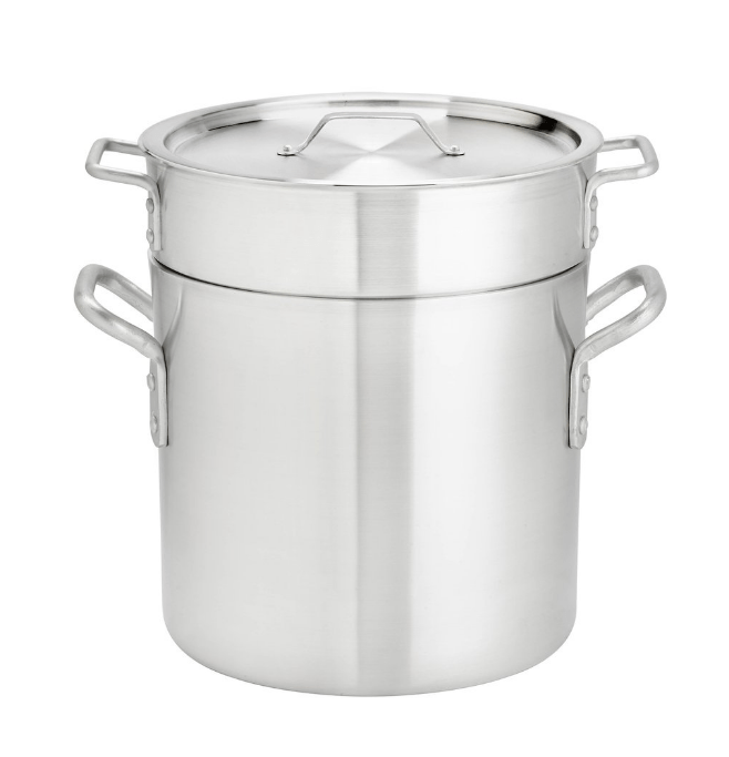 Browne Foodservice Thermally 16qt Aluminum Double Boiler Set (5813216) - iFoodservice Online