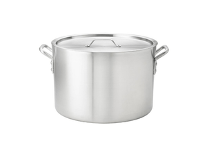 Browne Thermalloy Stock Pot, 60qt/56.8l,17.3x16"/44x40.6cm, Heavy Weight, Aluminum Nsf (5814160) - iFoodservice Online