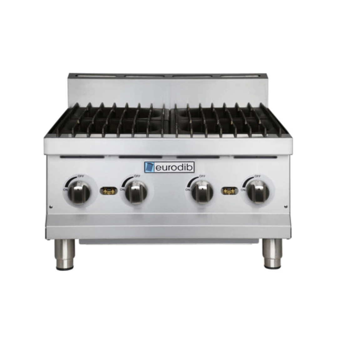 Eurodib 4 Open Burner Hot Plate 120,000 Btu Natural Gas T HP424 - iFoodservice Online